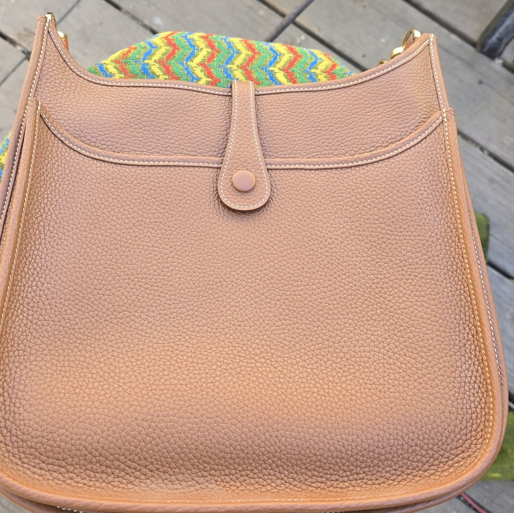 Beautiful Gently Used 29 cm Luxury Leather Saddle Bag